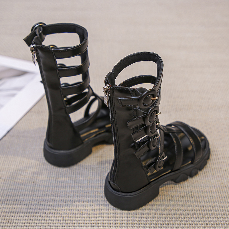 Pie Beans dječje rimske cipele, korejski stil, gornji materijal umjetna koža, za djecu uzrast 4–12 godina