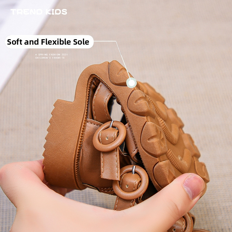 Pie Beans dječje rimske cipele, korejski stil, gornji materijal umjetna koža, za djecu uzrast 4–12 godina