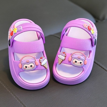 Dječje sandale za dječake i djevojčice s crtić dizajnom, neklizajući mekani đon, dvostruko nošenje, slip-on