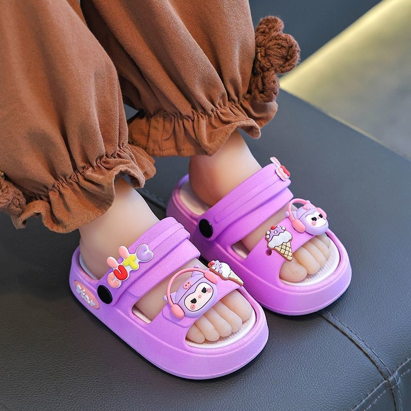 Dječje sandale za dječake i djevojčice s crtić dizajnom, neklizajući mekani đon, dvostruko nošenje, slip-on