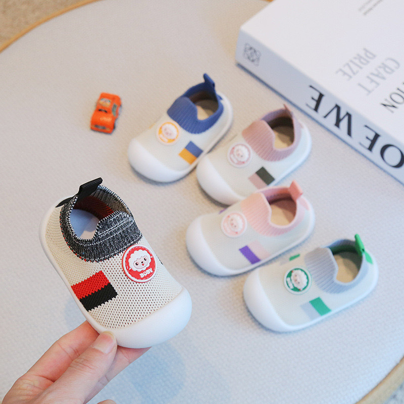 Dječje cipele za učenje hodanja s prozračnom mrežicom na gornjoj strani, protivklizna TPE podloga, Slip-On, unisex, 12–36 mjeseci