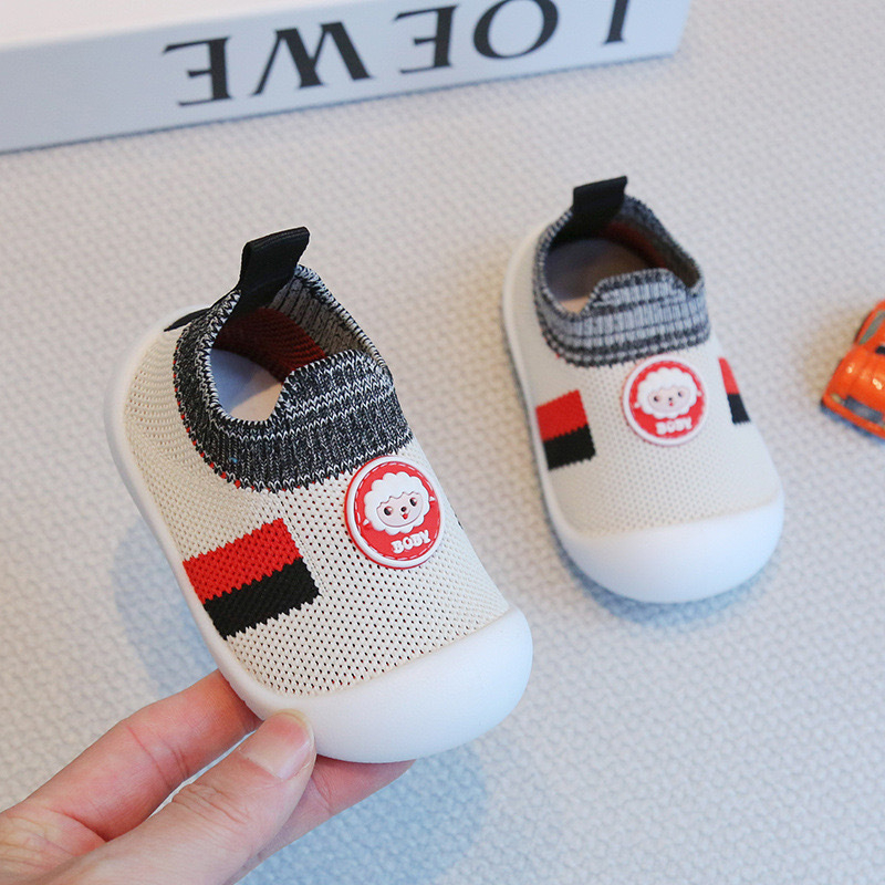 Dječje cipele za učenje hodanja s prozračnom mrežicom na gornjoj strani, protivklizna TPE podloga, Slip-On, unisex, 12–36 mjeseci