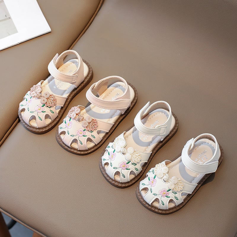 Lányok hercegnő szandálja - műbőr felsőrész, PU talp, Velcro-zárás, korosztály 1–12 év, Nyár 2024