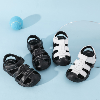 Dječje cipele za plažu (Gornji dio od prave kože; Velcro zatvarač; PVC potplat; Ležerni stil)