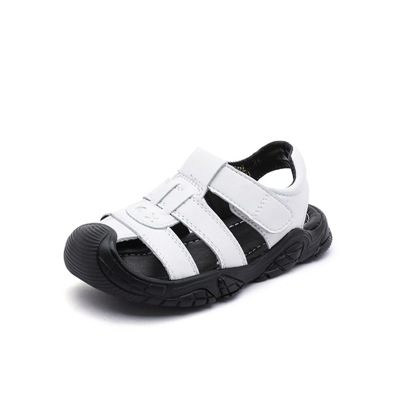 Dječje cipele za plažu (Gornji dio od prave kože; Velcro zatvarač; PVC potplat; Ležerni stil)