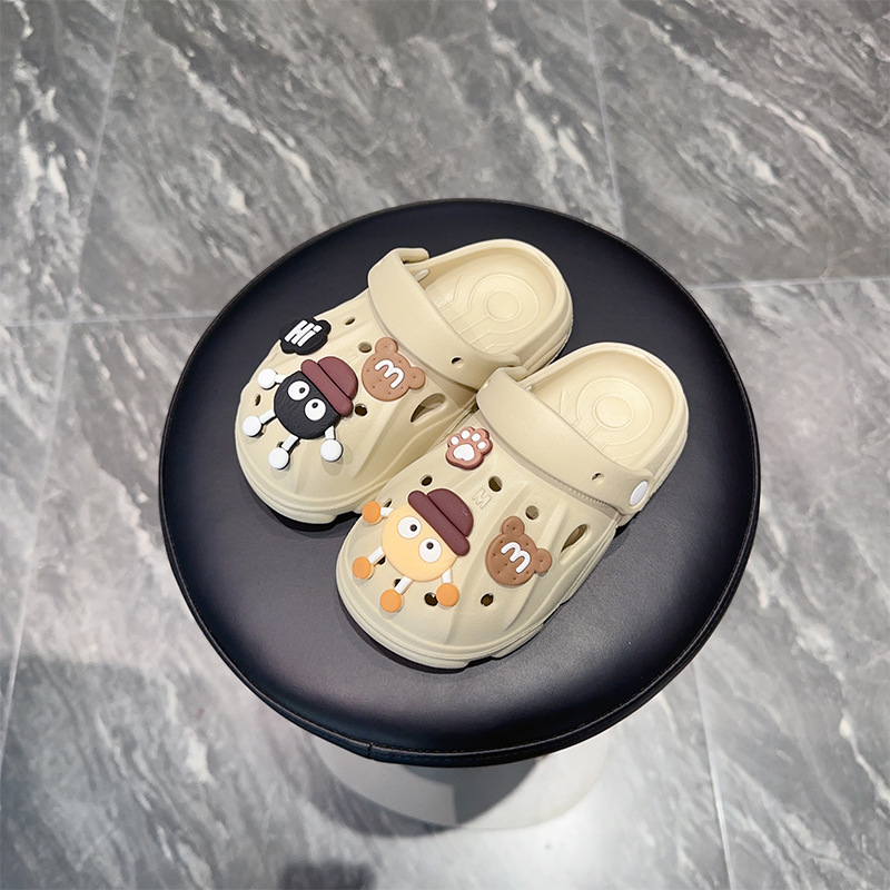 Papuci Bear EVA pentru copii și sugari | Stil Baotou | Vârste 1–16 ani | Potrivire neutră | Lansare toamnă 2024