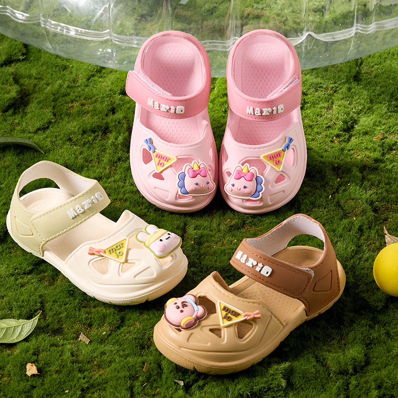 Neville unisex dječje sandale s EVA gornjim dijelom i potplatom, karikatura uzorak, slip-on sandale za plažu za dob 1–6 godina (ljeto 2025)
