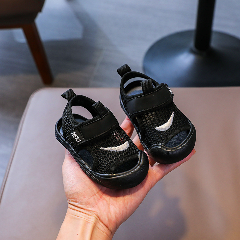 Unisex mrežaste cipele za bebe s mekanim potplatom, Velcro zatvaranje, casual stil, za uzrast 12–36 mjeseci, ljeto 2024 izdanje