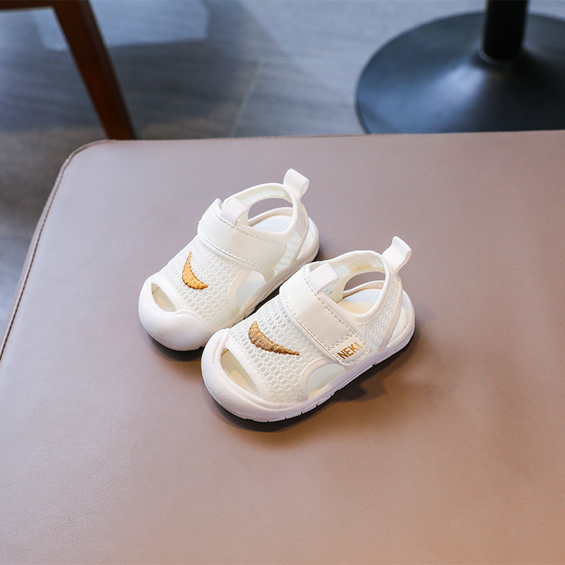 Unisex mrežaste cipele za bebe s mekanim potplatom, Velcro zatvaranje, casual stil, za uzrast 12–36 mjeseci, ljeto 2024 izdanje