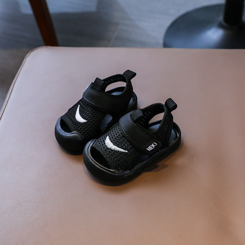 Unisex mrežaste cipele za bebe s mekanim potplatom, Velcro zatvaranje, casual stil, za uzrast 12–36 mjeseci, ljeto 2024 izdanje