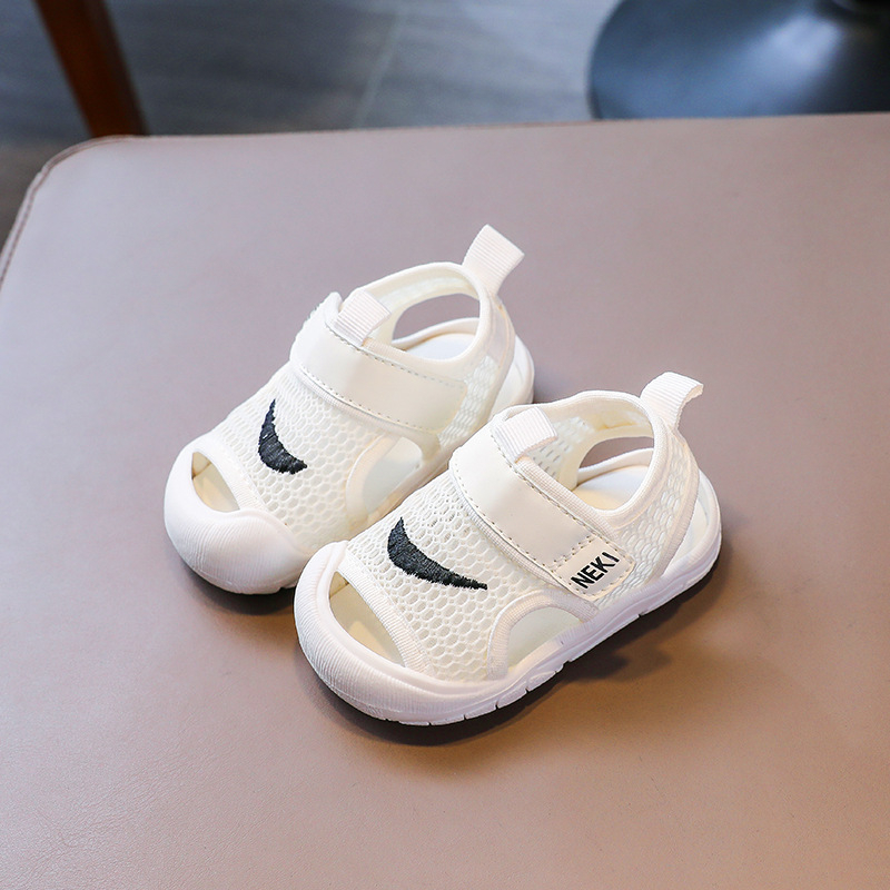 Unisex mrežaste cipele za bebe s mekanim potplatom, Velcro zatvaranje, casual stil, za uzrast 12–36 mjeseci, ljeto 2024 izdanje