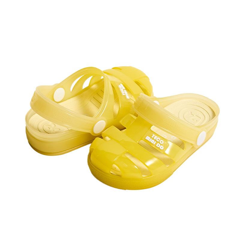 Unisex dječje Jelly sandale s gradijentom, dvostruko nošenje, PVC gornji dio i potplat, casual sandale za uzrast 1–6 godina