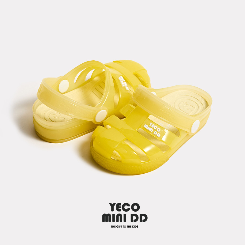 Unisex dječje Jelly sandale s gradijentom, dvostruko nošenje, PVC gornji dio i potplat, casual sandale za uzrast 1–6 godina