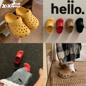 Dječje sandale s zatvorenim prstom, ljeto, unisex, perforirane papuče s mekim potplatom
