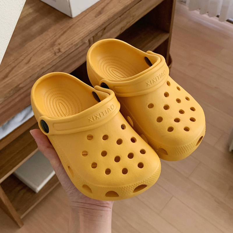 Dječje sandale s zatvorenim prstom, ljeto, unisex, perforirane papuče s mekim potplatom