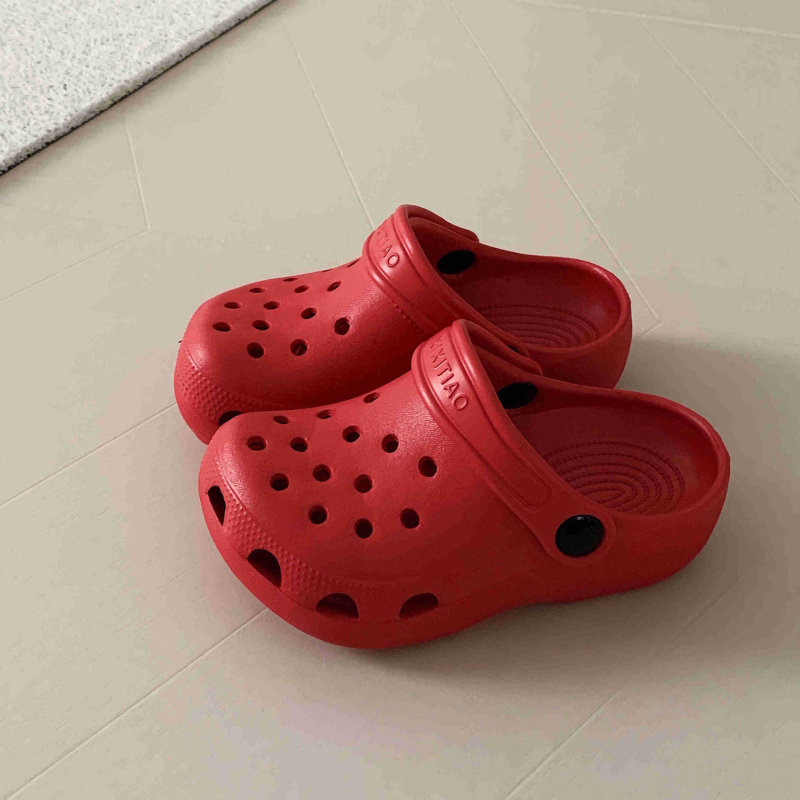 Dječje sandale s zatvorenim prstom, ljeto, unisex, perforirane papuče s mekim potplatom