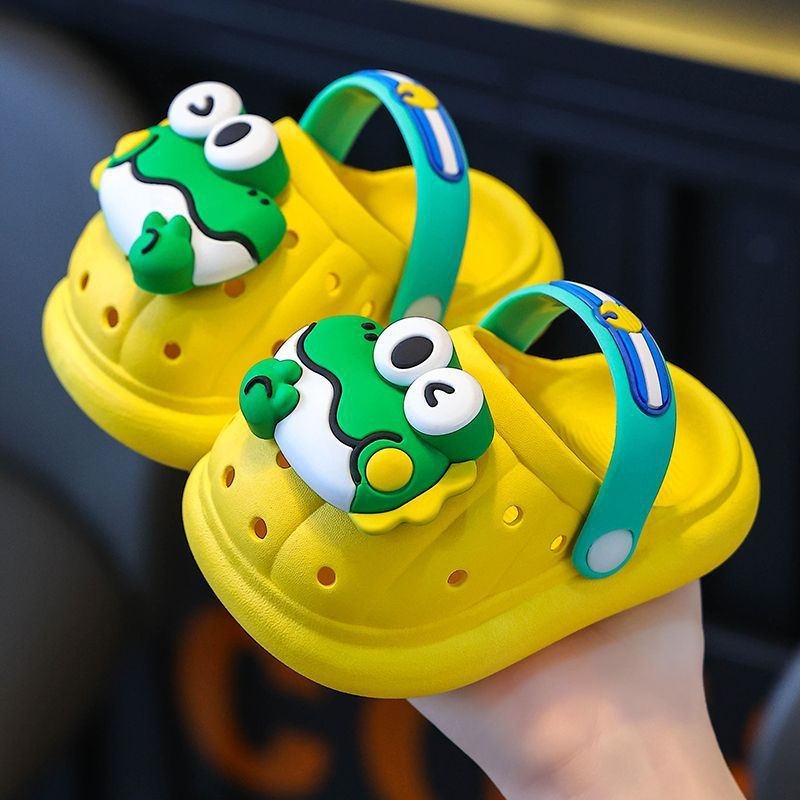 Kisgyerekek Crocs-stílus belső papucs, csúszásmentes puha talp, műanyag felsőrész, bélés nélkül, uniszex, 1–6 év közötti gyermekeknek