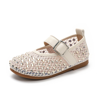 Djevojačke sandale princeze, PU gornji dio, gumeni potplat, zatvaranje Velcro, korejski stil