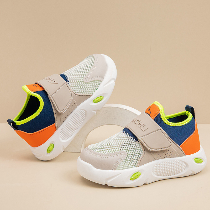 Unisex dječje Slip-On tenisice, lagana potplat, PU gornji dio, prozračni mrežasti gornji dio, ljeto 2025
