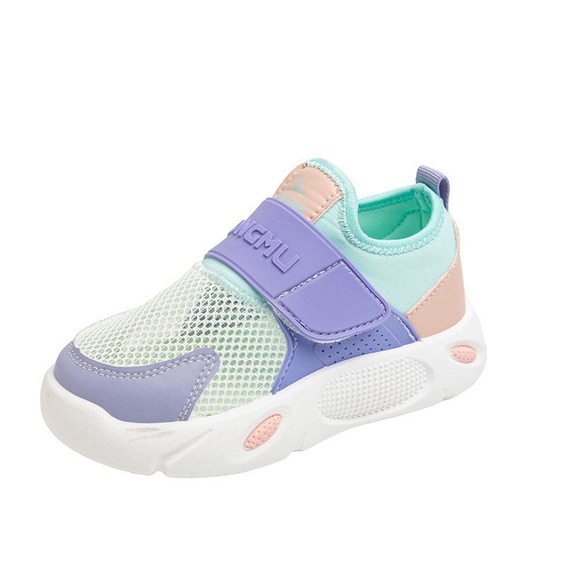 Unisex dječje Slip-On tenisice, lagana potplat, PU gornji dio, prozračni mrežasti gornji dio, ljeto 2025