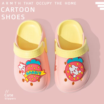 Dječje EVA sandale za ljeto, Cartoon DIY dizajn, zatvoren prst, unisex