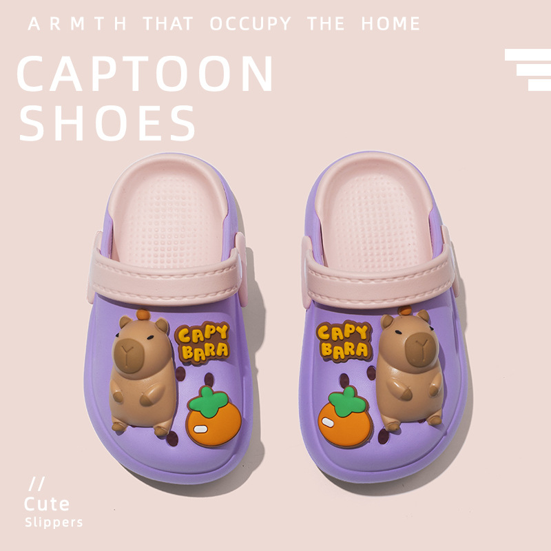 Dječje EVA sandale za ljeto, Cartoon DIY dizajn, zatvoren prst, unisex