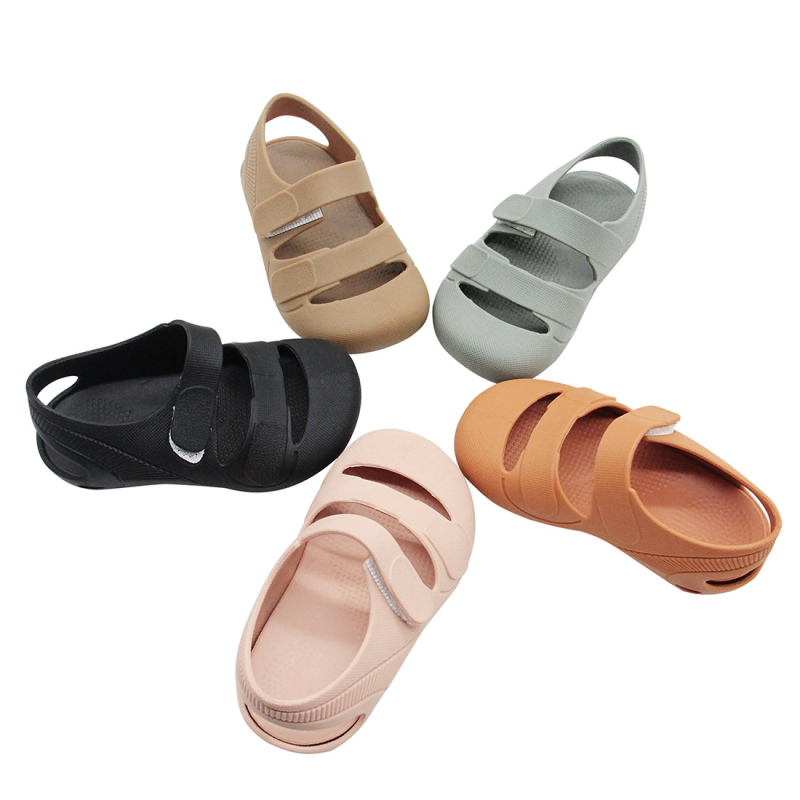 Unisex dječje plažne sandale s PVC gornjim dijelom, EVA đon, Velcro kopča, za dobnu skupinu 4–6 godina