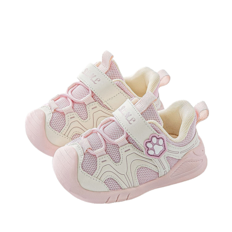 Unisex dječje cipele za hodanje, dišući mrežasti gornji dio, mikrovlaknasta koža, antislip i otporne na habanje, Velcro zatvarač, uzrast 12-36 mjeseci