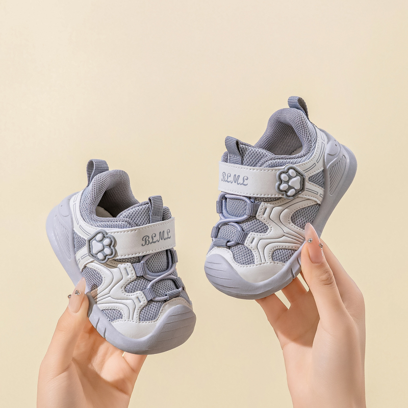 Unisex dječje cipele za hodanje, dišući mrežasti gornji dio, mikrovlaknasta koža, antislip i otporne na habanje, Velcro zatvarač, uzrast 12-36 mjeseci