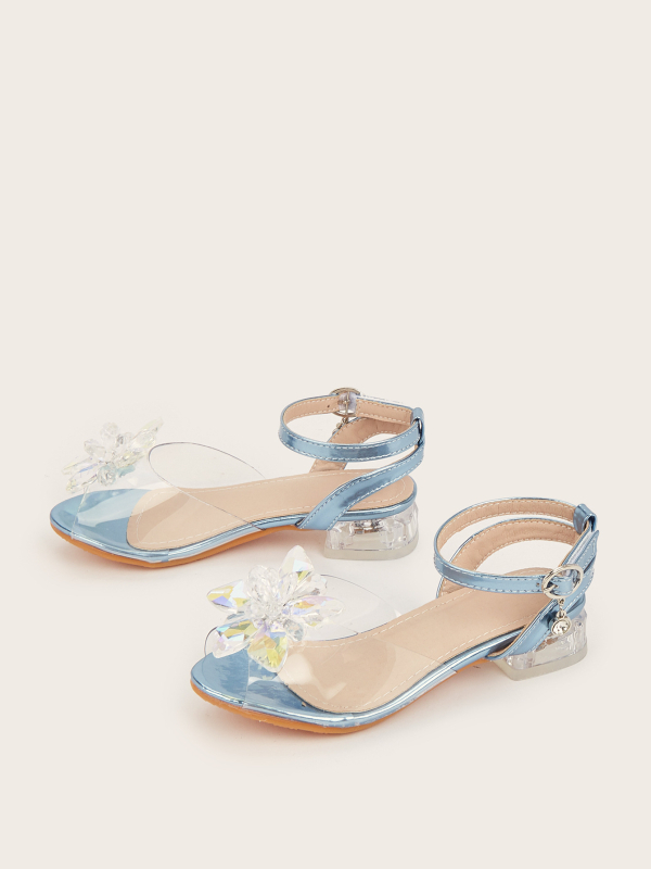 Meitenēm paredzētas sandales ar mikrošķiedras augšdaļu, Velcro aizdare, PU iekšējā odai un zolītei, gumijas zole