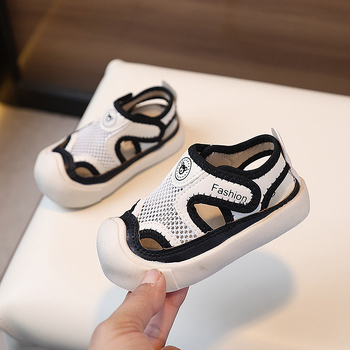 Dječji ljetni sandali unisex, mrežasti gornji dio, mekana podloga, Velcro zatvarač, protuklizna podloga