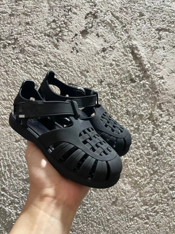 Unisex dječje rimske casual sandale, PVC gornji dio, đon, Velcro kopča, jednobojne