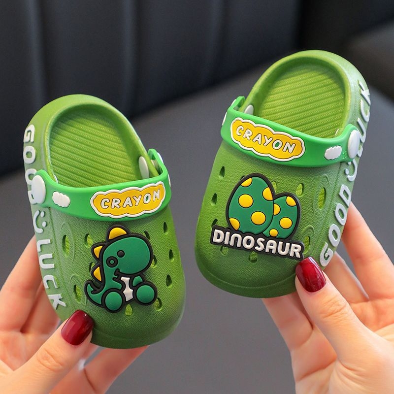 Nove dječje papuče s rupicama u obliku dinosaura, petni remen, protuklizne papuče za dječake i djevojčice