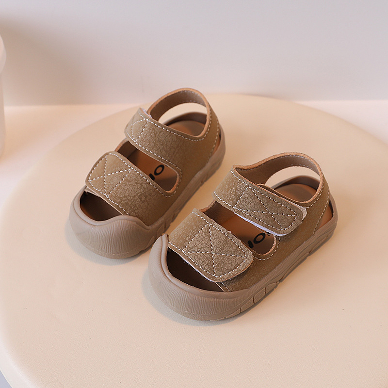 Cipele za bebe s zaštitom prstiju, minimalistički dizajn, sandale s mekanom tabanom za plažu, za djecu 1–3 godine