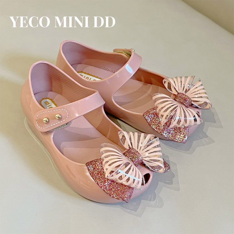MINIDD Dječje sandale za djevojčice, princes stil, proljeće–ljeto, mekana podloga PVC, zatvarač na Velcro