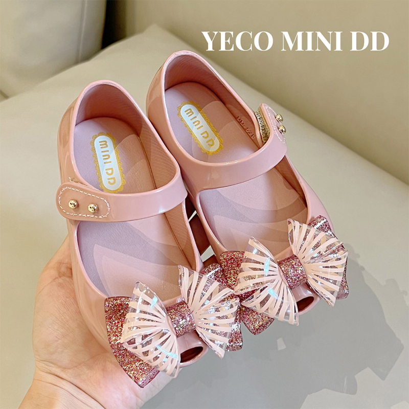 MINIDD Dječje sandale za djevojčice, princes stil, proljeće–ljeto, mekana podloga PVC, zatvarač na Velcro
