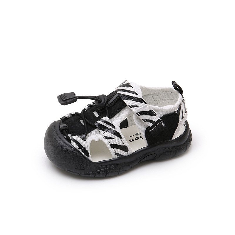 Dječje sportske sandale, unisex, umjetna koža, Velcro zatvarač, prugasti uzorak, uzrast 1-6 godina
