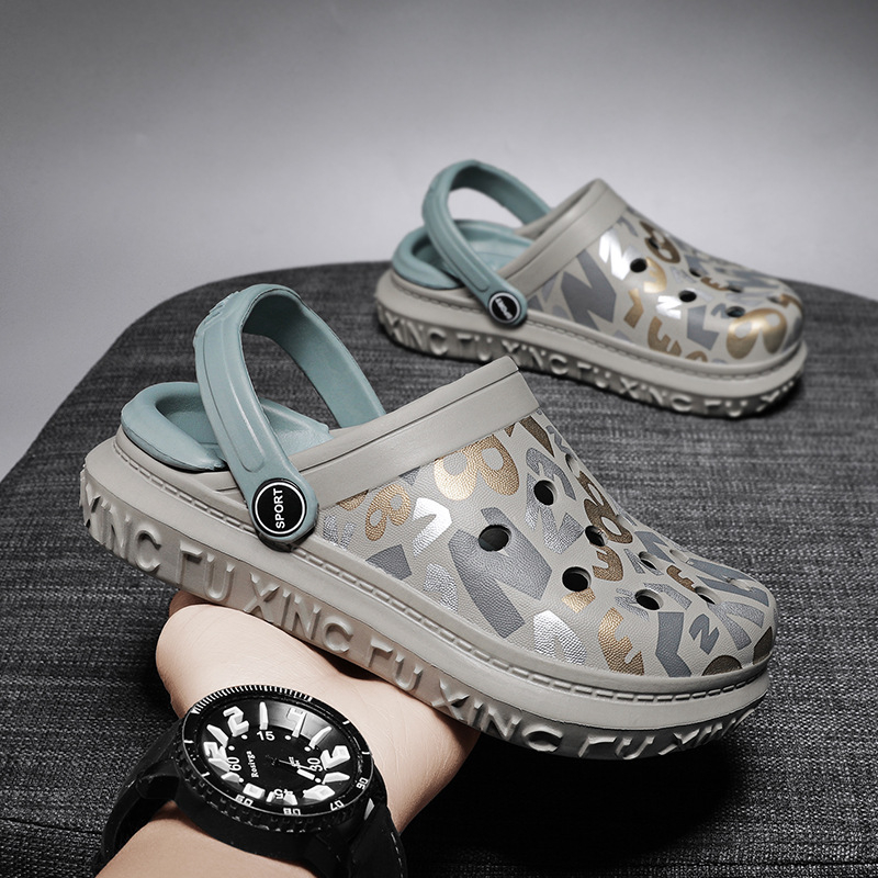 Sandale de plajă EVA pentru băieți, talpă moale antiderapantă, rezistente la uzură, pentru 7–12 ani, fără căptușeală