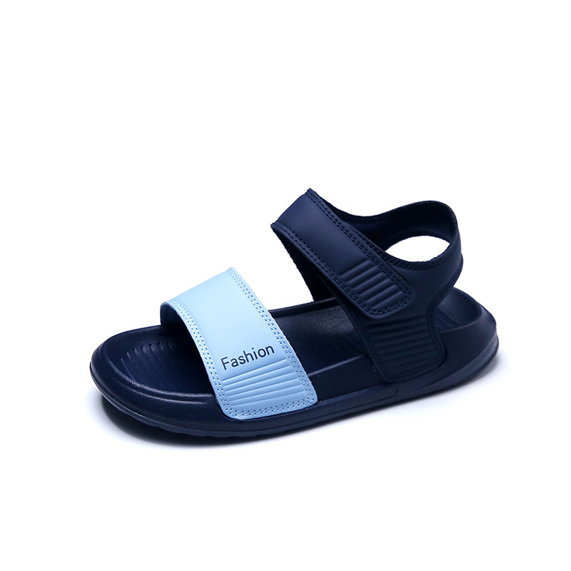 Încălțăminte de plajă pentru copii – stil coreean, talpă moale, piele artificială pe partea superioară, pentru copii 4–12 ani, vară 2024