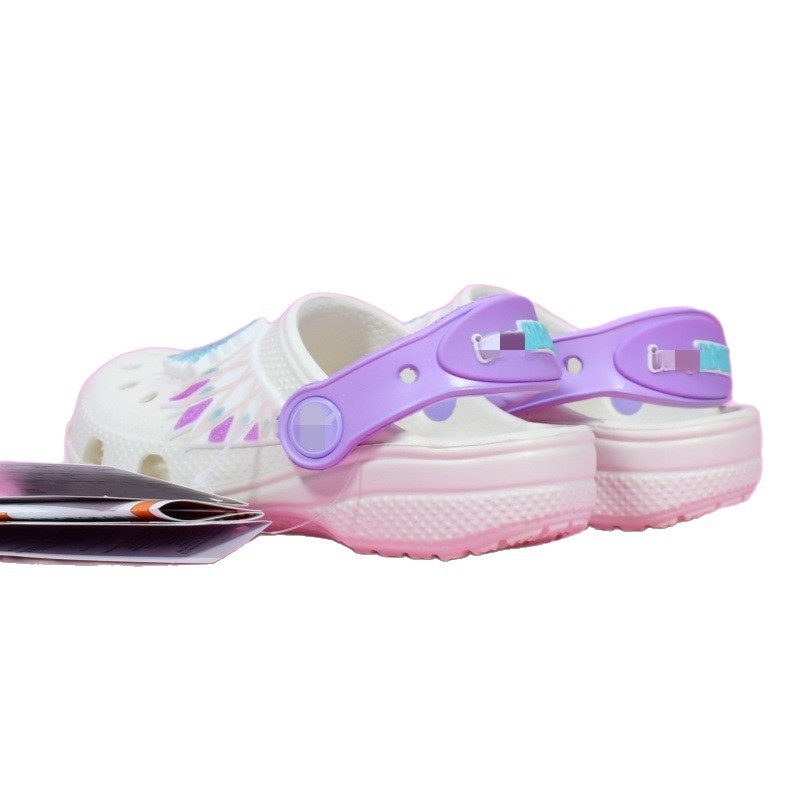 Sandale de plajă pentru copii, stil Crocs (partea superioară EVA; unisex; vârsta 4–16; stil Cartoon Paradise; brand Little Shadow)