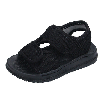 Sandale de plajă pentru copii unisex, pentru partea superioară textilă, talpă PVC, închidere Velcro, culoare solidă, Vara 2025, pentru vârstele 1–12 ani