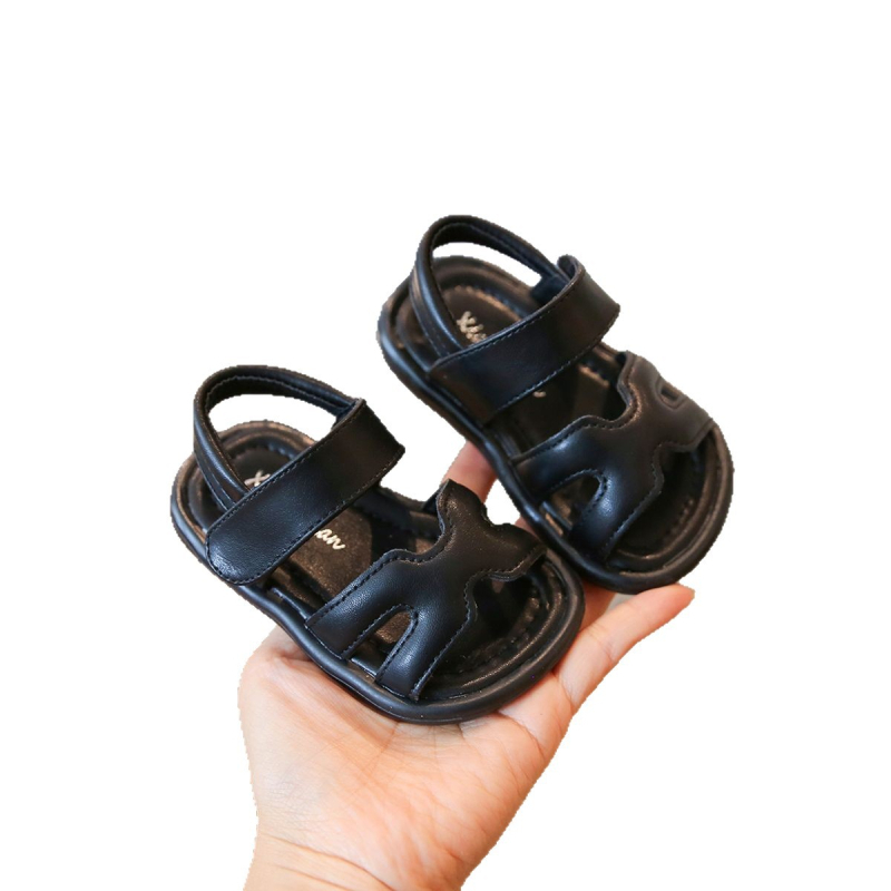 Sandale pentru copii 1–3 ani, unisex, exterior din piele artificială, închidere Velcro, talpă PVC, model cu o curea