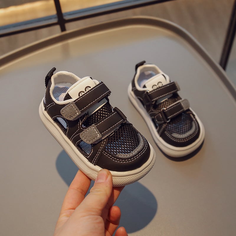 Sandale sport pentru sugari și copii 1-3 ani, partea superioară din plasă respirabilă, închidere Velcro, talpă din cauciuc antiderapant, unisex