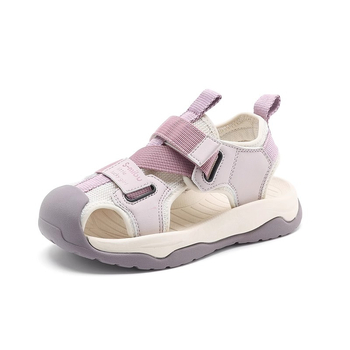 Dječje ljetne sandale za plažu s mekánom potplatom, zatvorenim prstom, Velcro kopčom, unisex, za uzrast 4–16 godina, ljeto 2025