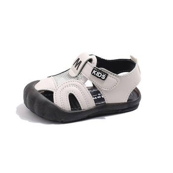Ljetne sandale za bebe s zatvorenim prstom i mekom podom, Velcro kopča, protuklizne, za uzrast 12-36 mjeseci, unisex