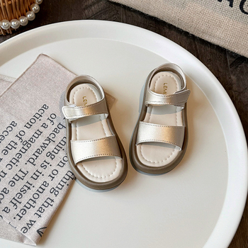 Dječje sandale za plažu Unisex, Velcro zatvarač, gornji dio od sintetičke kože, gumena podloga, ljeto 2025