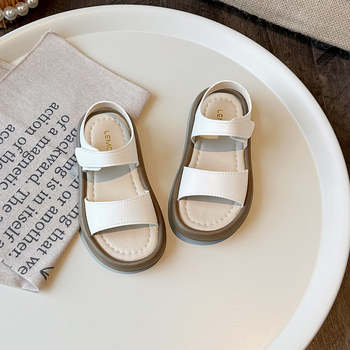 Dječje sandale za plažu Unisex, Velcro zatvarač, gornji dio od sintetičke kože, gumena podloga, ljeto 2025