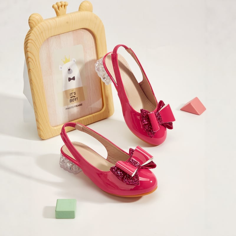 Dječje princeze ravne cipele s mašnicom, gornji materijal: super vlakno, okrugla špička, kopča, gumeni đon, izlazak jesen 2025