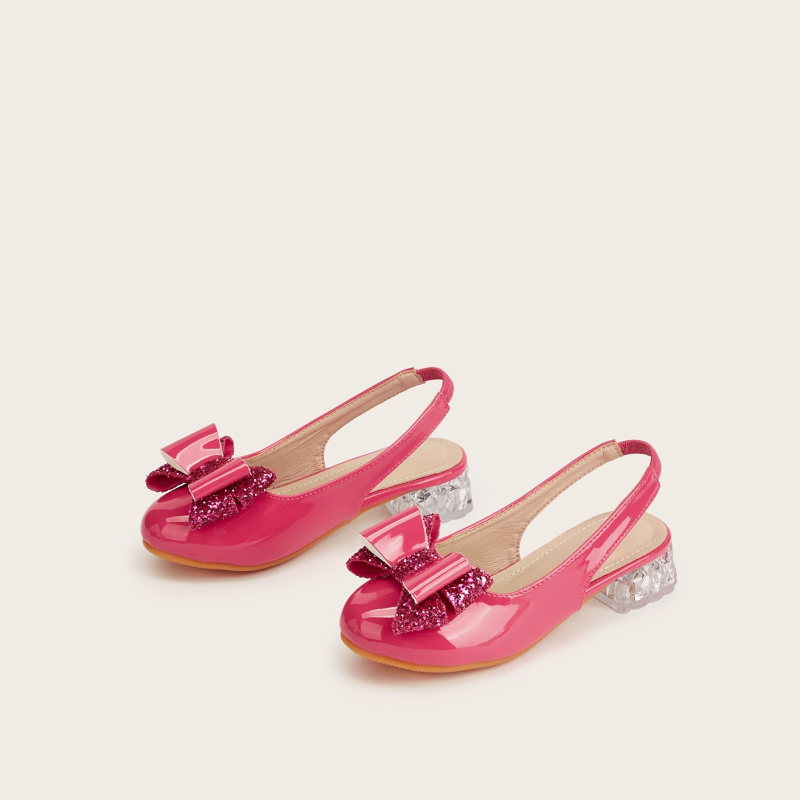 Dječje princeze ravne cipele s mašnicom, gornji materijal: super vlakno, okrugla špička, kopča, gumeni đon, izlazak jesen 2025