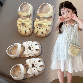 Dječje sandale princeze, korejskog stila, gornji dio od umjetne kože, mekana potplata, za uzrast od 1 do 6 godina